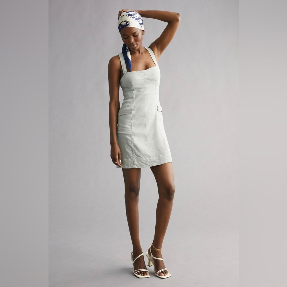 Square-Neck Mini Dress